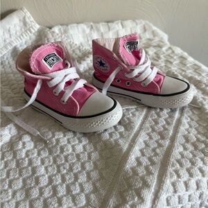 Converse Kids Pink Canvas Sneakers